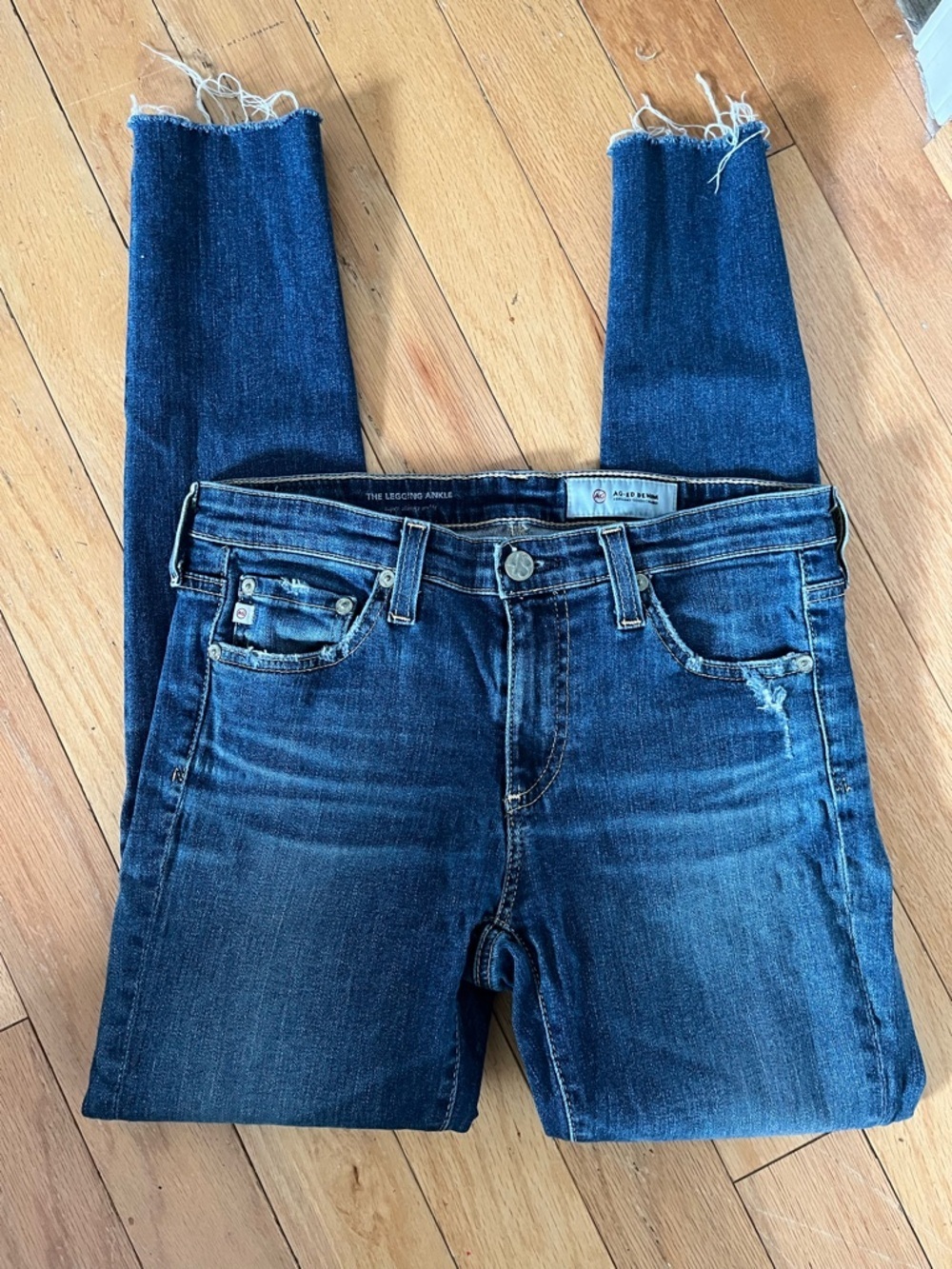 AG Adriano Goldschmied Legging Ankle Jeans Dark Wash Size 28